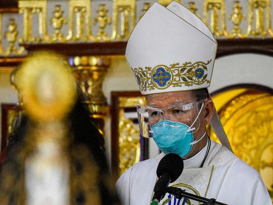 Manila archbishop Advincula tests positive for COVID-19. (Photo / Retrieved from Rappler)